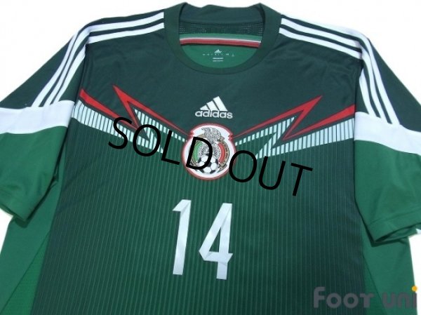 Photo3: Mexico 2014 Home Shirt #14 Chicharito (3)
