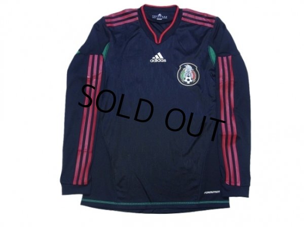 Photo1: Mexico 2010 Away Authentic Long Sleeve Shirt w/tags (1)