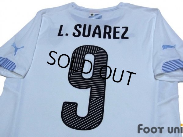 Photo4: Uruguay 2014 Away Shirt #9 L.Suarez (4)