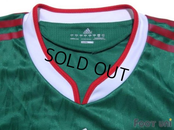 Photo4: Mexico 2010 Home Authentic Techfit Shirt (4)