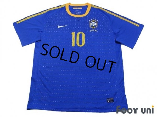 Photo1: Brazil 2010 Away Shirt #10 Kaka (1)