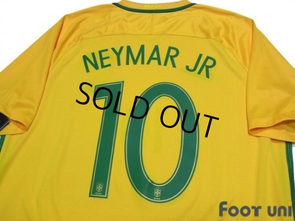 Photo4: Brazil 2016 Home Shirt #10 Neymar Jr w/tags (4)
