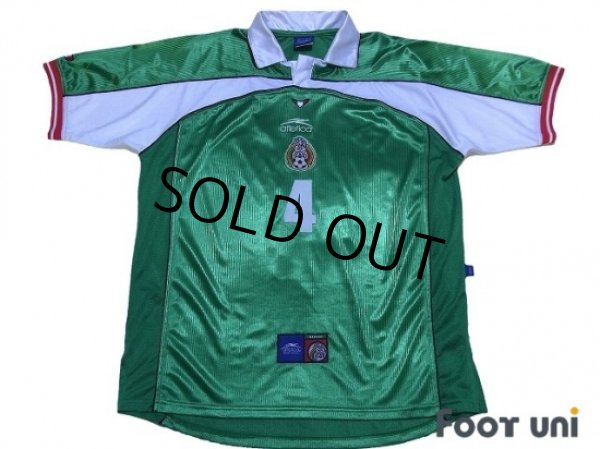 Photo1: Mexico 2000 Home Shirt #4 Marquez (1)