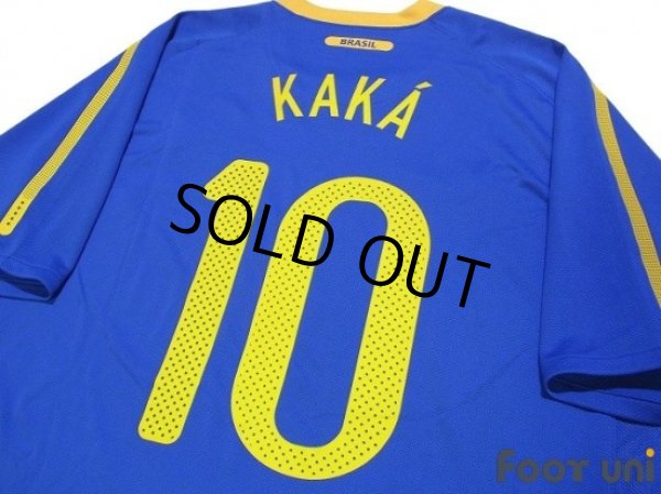 Photo4: Brazil 2010 Away Shirt #10 Kaka (4)