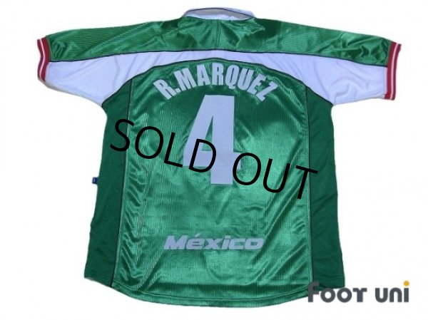 Photo2: Mexico 2000 Home Shirt #4 Marquez (2)