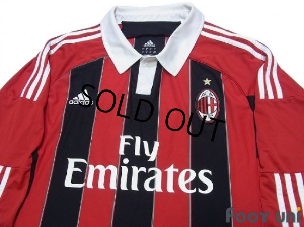 Photo3: AC Milan 2012-2013 Home Long Sleeve Shirt #92 El Shaarawy (3)