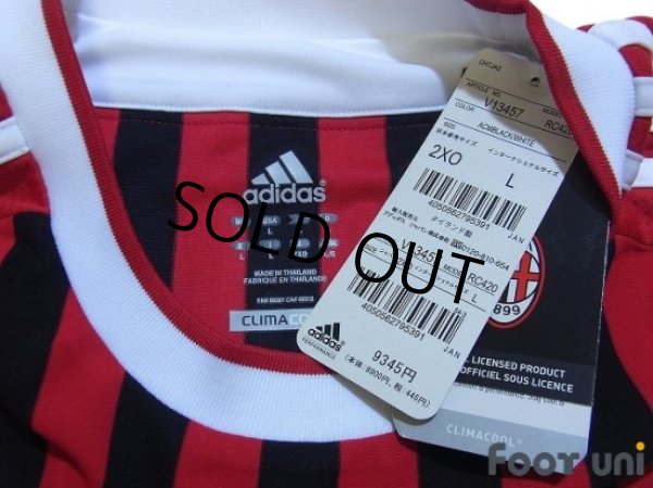 Photo5: AC Milan 2011-2012 Home Shirt #27 Prince Boateng Scudetto Patch/Badge Respect Patch/Badge (5)