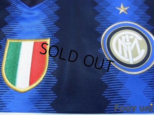 Photo5: Inter Milan 2010-2011 Home Long Sleeve Shirt Scudetto Patch/Badge (5)