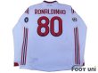 Photo2: AC Milan 2009-2010 Away Player Long Sleeve Shirt #80 Ronaldinho Lega Calcio Serie A Patch/Badge Champions League Trophy Patch/Badge (2)