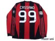 Photo2: AC Milan 2010-2011 Home Player Long Sleeve Shirt #99 Cassano Serie A Tim Patch/Badge (2)