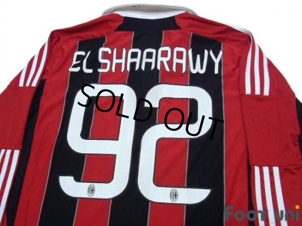 Photo4: AC Milan 2012-2013 Home Long Sleeve Shirt #92 El Shaarawy (4)