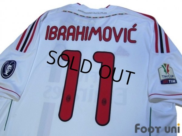 Photo4: AC Milan 2011-2012 Home Shirt #11 Ibrahimovic Tim Cup Patch/Badge w/tags (4)