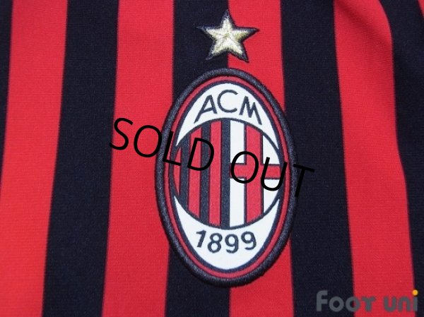 Photo6: AC Milan 2011-2012 Home Shirt #27 Prince Boateng Scudetto Patch/Badge Respect Patch/Badge (6)