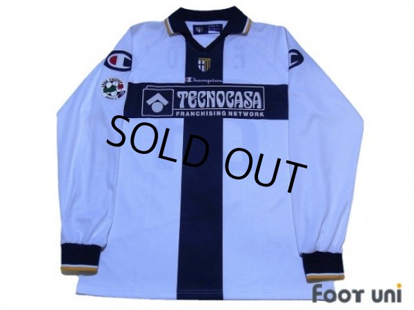 Photo1: Parma 2005-2006 Home Long Sleeve Shirt #24 F.Couto Lega Calcio Serie A Tim Patch/Badge (1)