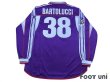 Photo2: Fiorentina 2001-2002 Home Long Sleeve Shirt #38 Bartolucci Lega Calcio Patch/Badge + Coppa Italia Patch/Badge (2)