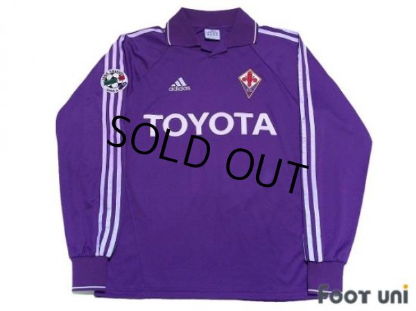 Photo1: Fiorentina 2004-2005 Home Long Sleeve Shirt #11 Miccoli Lega Calcio Serie A Patch/Badge (1)