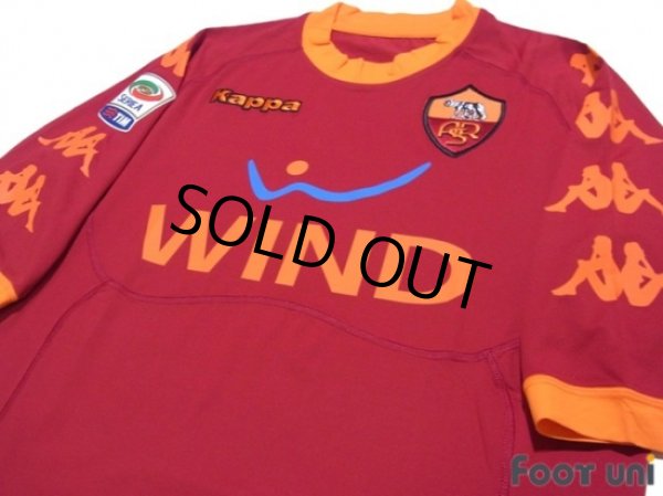 Photo3: AS Roma 2010-2011 Home Shirt #16 De Rossi Serie A Tim Patch/Badge w/tags (3)