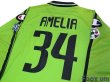 Photo4: Parma 2003-2004 GK Long Sleeve Shirt  #34 Amelia Lega Calcio Serie A Tim Patch/Badge + 90th Anniversary 1913-2003 Patch/Badge (4)