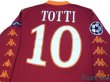 Photo4: AS Roma 2010-2011 Home Long Sleeve Shirt #10 Totti Champions League Patch/Badge + Respect Patch/Badge (4)