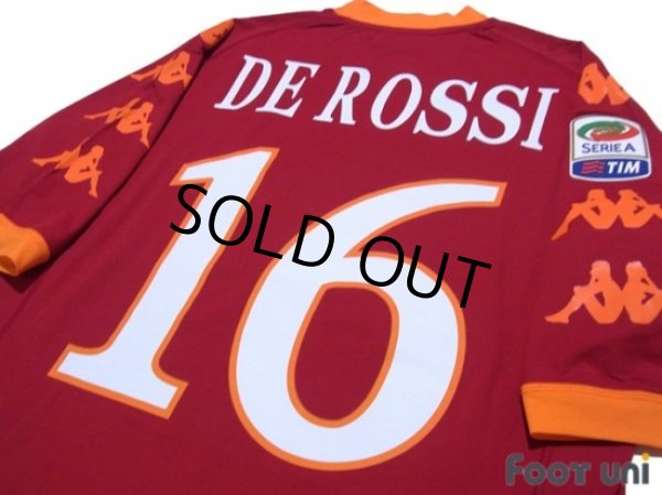 Photo4: AS Roma 2010-2011 Home Shirt #16 De Rossi Serie A Tim Patch/Badge w/tags (4)