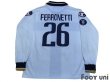 Photo2: Parma 2004-2005 Home Long Sleeve Shirt #26 Ferronetti UEFA Cup Patch/Badge (2)