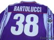 Photo4: Fiorentina 2001-2002 Home Long Sleeve Shirt #38 Bartolucci Lega Calcio Patch/Badge + Coppa Italia Patch/Badge (4)