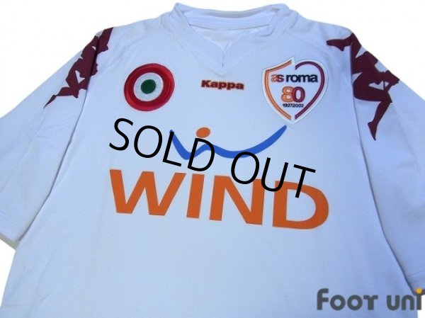 Photo3: AS Roma 2007-2008 Away Shirt 80th Anniversary Patch/Badge Coppa Italia Patch/Badge w/tags (3)