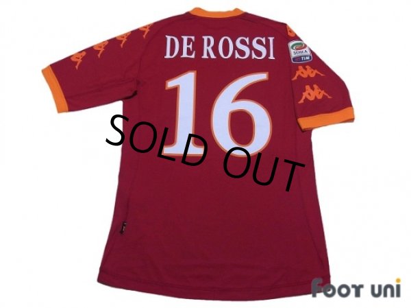 Photo2: AS Roma 2010-2011 Home Shirt #16 De Rossi Serie A Tim Patch/Badge w/tags (2)