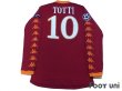 Photo2: AS Roma 2010-2011 Home Long Sleeve Shirt #10 Totti Champions League Patch/Badge + Respect Patch/Badge (2)