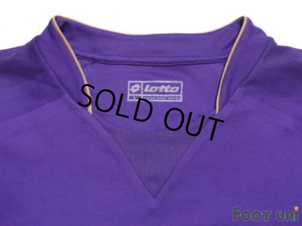 Photo4: Fiorentina 2007-2008 Home Player Long Sleeve Shirt #10 Mutu Lega Calcio Serie A Patch/Badge (4)