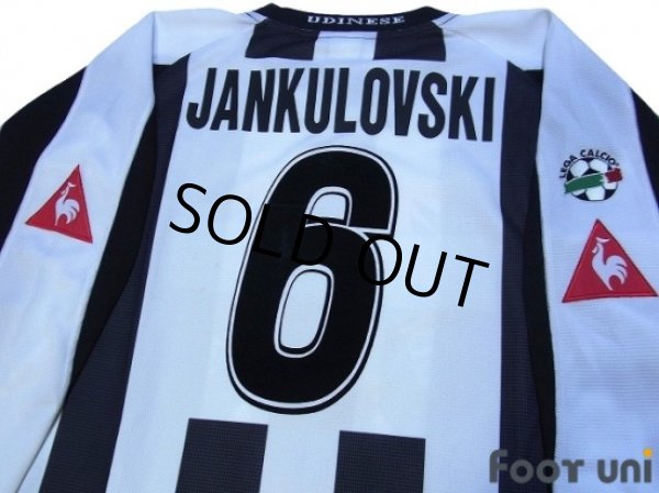 Photo4: Udinese 2003-2004 Home Long Sleeve Shirt #6 Jankulovski Lega Calcio Patch/Badge (4)
