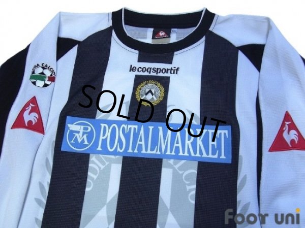 Photo3: Udinese 2003-2004 Home Long Sleeve Shirt #6 Jankulovski Lega Calcio Patch/Badge (3)
