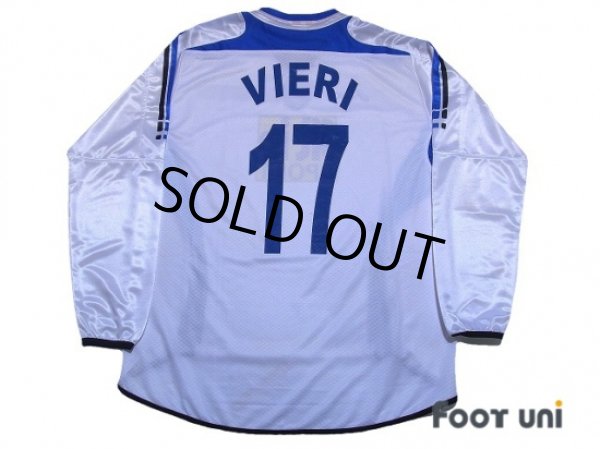 Photo2: Atalanta 2006-2007 Away Long Sleeve Shirt #17 Vieri Lega Calcio Serie A Tim Patch/Badge (2)