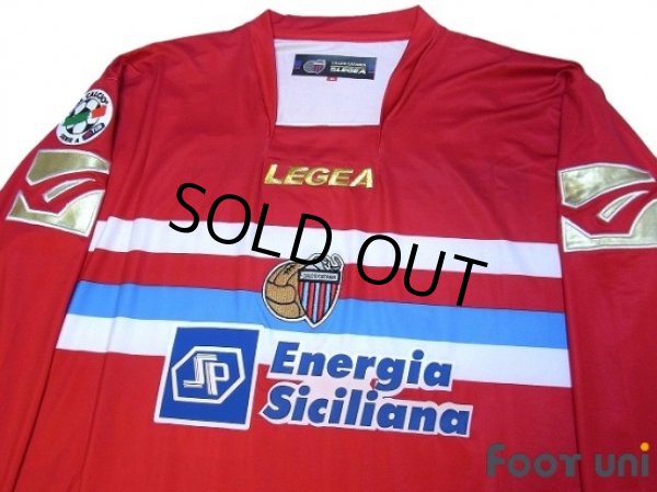 Photo3: Catania 2009-2010 3RD Long Sleeve Shirt #15 Morimoto Lega Calcio Serie A Tim Patch/Badge (3)