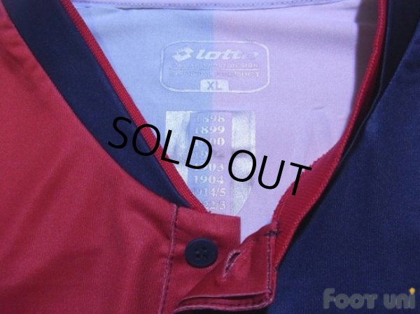 Photo5: Genoa 2013-2014 Home Long Sleeve Shirt #11 Gilardino Serie A Tim Patch/Badge (5)