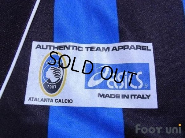 Photo6: Atalanta 2001-2002 Home Long Sleeve Shirt Lega Calcio Patch/Badge (6)