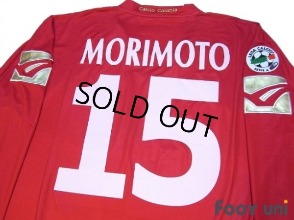 Photo4: Catania 2009-2010 3RD Long Sleeve Shirt #15 Morimoto Lega Calcio Serie A Tim Patch/Badge (4)