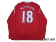 Photo2: Manchester United 2010-2011 Home Long Sleeve Shirt #18 Scholes (2)