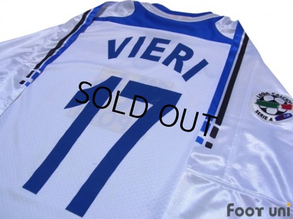 Photo3: Atalanta 2006-2007 Away Long Sleeve Shirt #17 Vieri Lega Calcio Serie A Tim Patch/Badge (3)