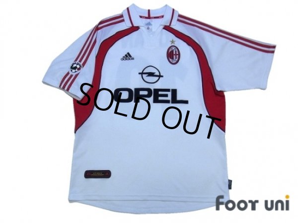 AC Milan Home football shirt 2000 - 2002. Sponsored by Opel