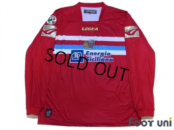 Photo1: Catania 2009-2010 3RD Long Sleeve Shirt #15 Morimoto Lega Calcio Serie A Tim Patch/Badge (1)