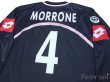 Photo4: Palermo 2002-2003 Away Long Sleeve Shirt #4 Morrone Lega Calcio Patch/Badge (4)