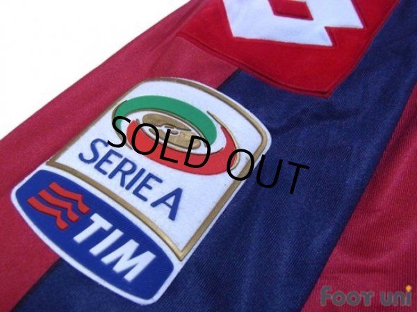 Photo7: Genoa 2013-2014 Home Long Sleeve Shirt #11 Gilardino Serie A Tim Patch/Badge (7)