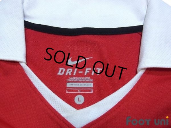 Photo5: Manchester United 2010-2011 Home Long Sleeve Shirt #18 Scholes (5)