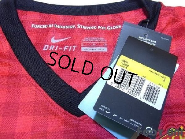 Photo5: Manchester United 2012-2013 Home Long Sleeve Shirt #20 van Persie Champions League Patch/Badge (5)