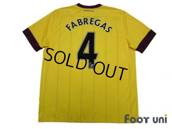 Photo2: Arsenal 2010-2011 Away Shirt #4 Fabregas (2)