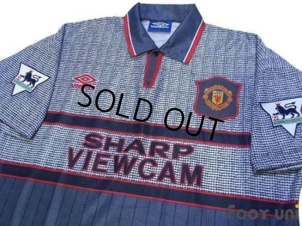 Photo3: Manchester United 1995-1996 Away Shirt #7 Cantona Premier League Patch/Badge (3)