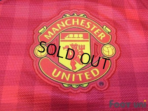 Photo6: Manchester United 2012-2013 Home Long Sleeve Shirt #20 van Persie Champions League Patch/Badge (6)