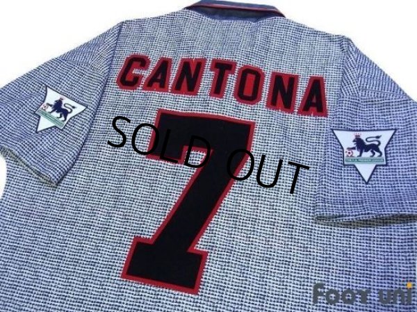 Photo4: Manchester United 1995-1996 Away Shirt #7 Cantona Premier League Patch/Badge (4)