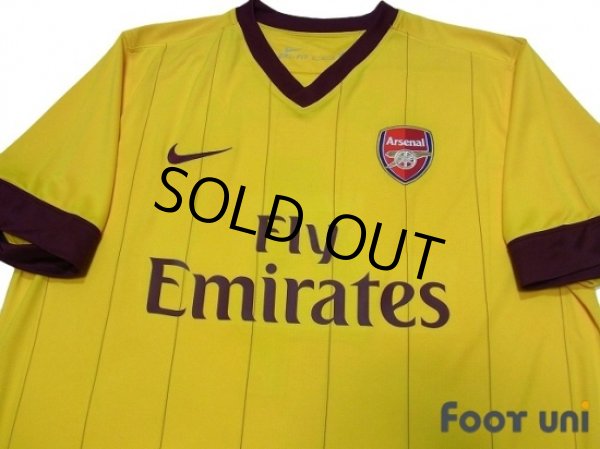 Photo3: Arsenal 2010-2011 Away Shirt #4 Fabregas (3)